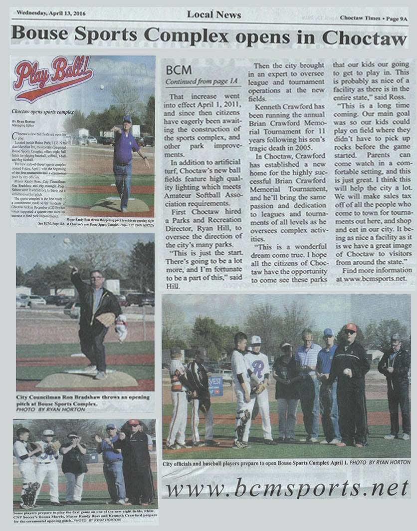 Bouse Sports Complex opens in Choctaw historical newspaper record